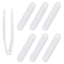 PATIKIL Magnetic Stirrer Bar, 40x8mm 6 Pcs PTFE Magnetic Mixer Stir Bars Magnet Mixing Rod Set for Flat Bottom Beaker Laboratory Home Lab with Plastic Nipper, Type-B