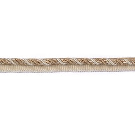 BEL AVENIR 0.27 inch 13 Yards Twisted Lip Cord Trim Basic Sewing Luxury Multicolor Handmade Crafts DIY Crafts Decoration Edge Piping Embellishments (Beige)