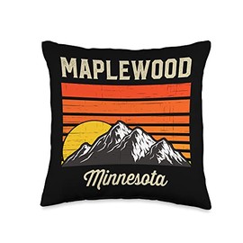 Maplewood Minnesota Hometown City State USA Throw Pillow