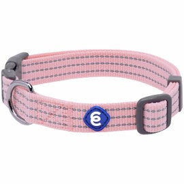 Blueberry Pet Essentials Matching Large Dog Collar | Adjustable Classic Solid Color Nylon Dog Collars for Large Dogs | Reflective Candy Pink Dog Collar for Large Dogs