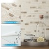 BeNice Marble Peel and Stick Backsplash Stick Tiles Subway Beige