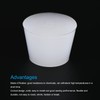 sourcing map 2 pieces rubber stoppers cone-shaped plugs 32 mm