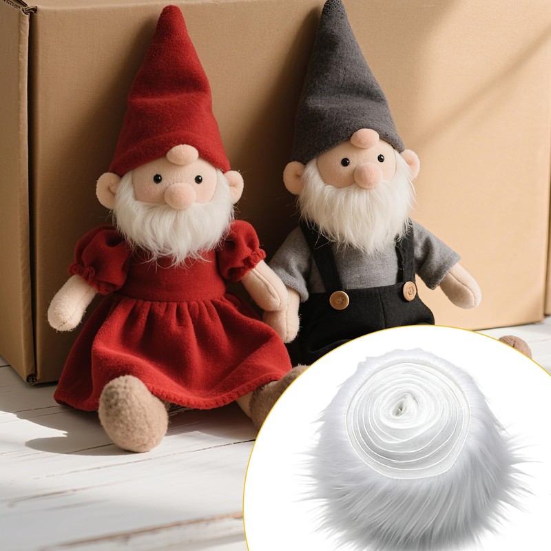 Pack of 4 faux fur, 5 x 150 cm, faux