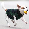 Qesonoo Fleece Vest Dog Sweater Set of 4 Buffalo Plaid
