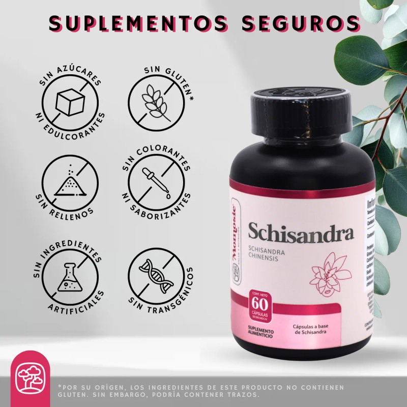 Schisandra 60 Cpsulas De 500 Mg Momosie Dura 1 Mes