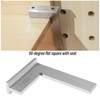 EMSea DIN875/2 Precision Machinist Square Ruler Carbon Steel Angle Ruler