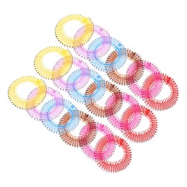 18pcs Spring Hair Clips Flexible Circular Hair Combs for Women Lightweight Plastic for Easy Styling Loose Strand Management