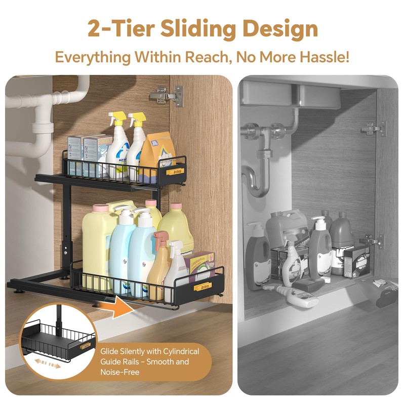 Under Sink Organizer Kitchen - Bathroom Organizers and Storage 2
