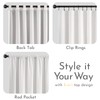 Lazzzy White Blackout Velvet Curtains for Living Room Bedroom 84