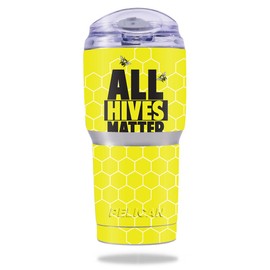 MightySkins Skin Compatible with Pelican Tumbler 22 oz – All Hives Matter | Protective, Durable, and Unique Vinyl Decal wrap Cover | Easy to Apply, Remove, and Change Styles | Made in The USA