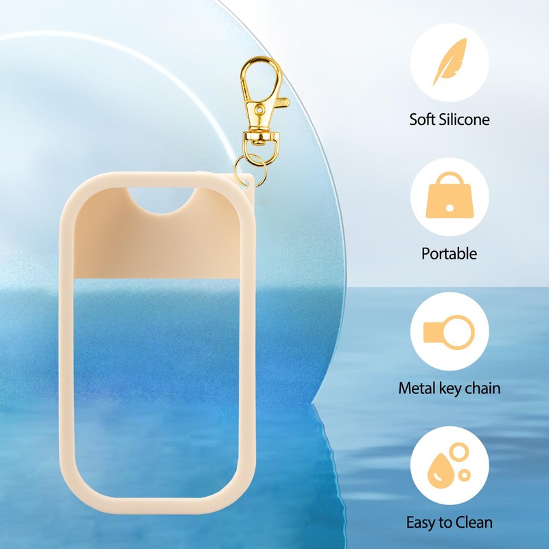 VANEST Silicone Case Compatible with Touchland Hand Sanitizer Spray, Protective