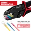 Sanuke Crimping Tool For Heat Shrink Connectors-AWG 22-10 Ratchet Wire