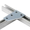 heneng 4 Pcs Flat Plate Fitting for 1-5/8" Strut Channel,