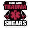 eden tee Runs with Trauma Shears EMS EMT Paramedic Ambulance-