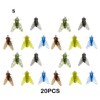 AIXXCUVQ 20pcs/Set Wild Fishing Bait Realistic Appearance for All Fish