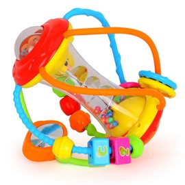 HOLA Baby Toys 0-6-12 Months, Baby Rattle Toys Activity Ball Infant Toys 6 Month Old Baby Toys 3-6 Months, Shaker Grab Spin Travel Toys Easter Basket Stuffers
