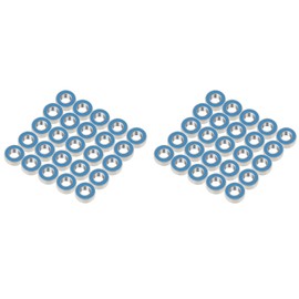 50 Piece Set MR115-2RS Blue Metal Rubber Sealed Ball Bearings 5 x 11 x 4 mm for Industrial Use