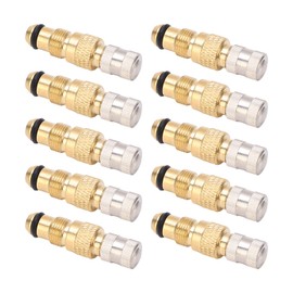 BOROCO Tractor Air Liquid Valve Stem, 10PCS Tractor Air Liquid Valves Tire Brass Valve Stem TR218A CH3 Core Housings Replacement