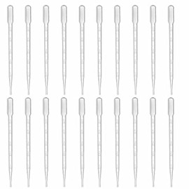 Movilideas - 20 Pieces Pipettes 5ml Plastic Transfer Pipettes Disposable Pipette with Scale for Mixing Acrylic Paints Lab Essential Oils
