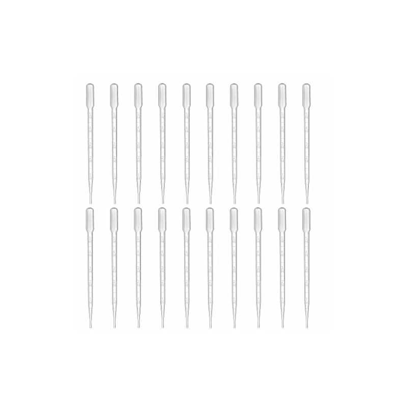 Movilideas - 20 Pieces Pipettes 5ml Plastic Transfer Pipettes Disposable