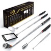 Magnetic Pickup Tool Set with 15lb&1lb Pick Up Rod, Round&Square