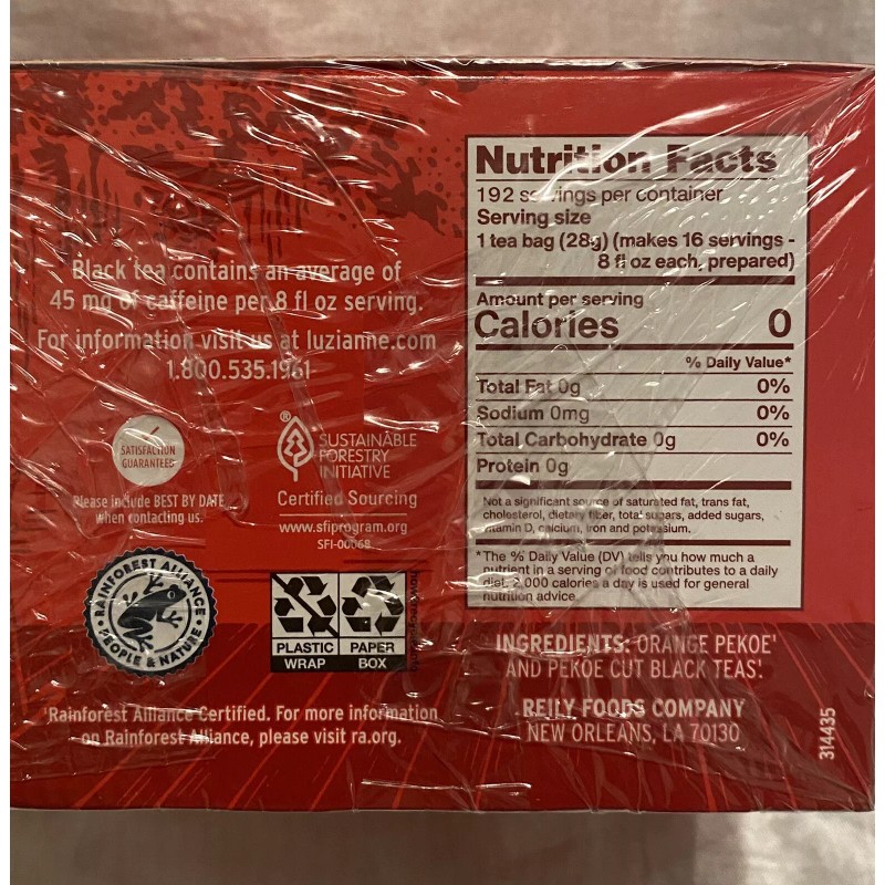 Luzianne Tea Original Iced Tea, 1 Bag Makes 1 Gallon,