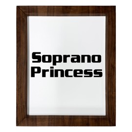 Los Drinkware Hermanos Soprano Princess - Funny Decor Sign Wall Art In Full Print With Wood Frame, 14X17
