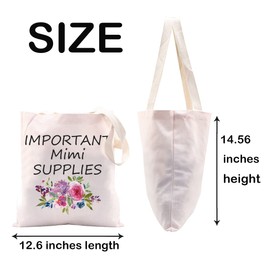 Important Mimi Supplies Tote Bag Mimi Birthday Gift Mimi Gift Mimi Mother's Day Gift (Mimi Supplies CA)