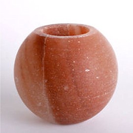 Black Tai Salt Co.'s 100% Himalayan Salt Apple Shaped Candle Holder 4 Pack!