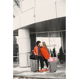 Gym Bag for Men and Women Small - 18.5"×9.5"×9" Duffel Travel Bag with Wet Pocket and Shoes Compartment, Gymnastics Equipment Bags Outdoor Bag