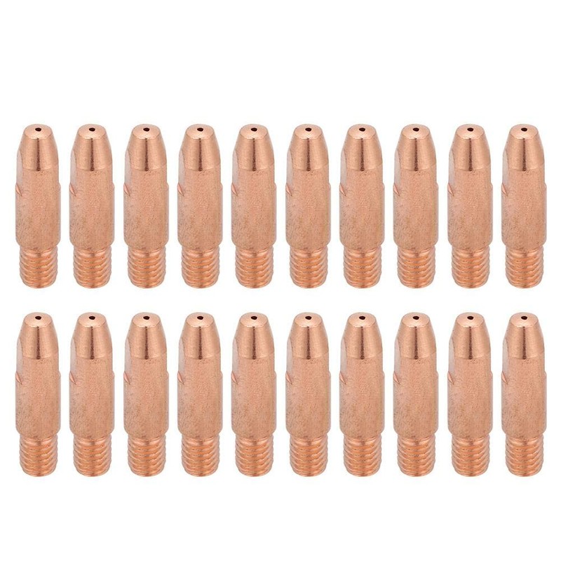 Welding Torch Contact Tip 20 Pcs 1.2mm Copper Contact Tip