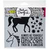 Crafters Workshop TCW738S Template 6"x6"-Unicorn