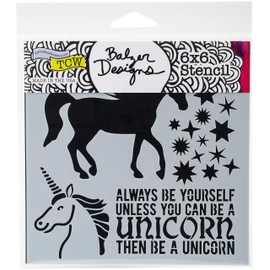 Crafters Workshop TCW738S Template 6"x6"-Unicorn