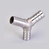 19mm Stainless Steel Y Pipe Connector 3 Way Hose Barb