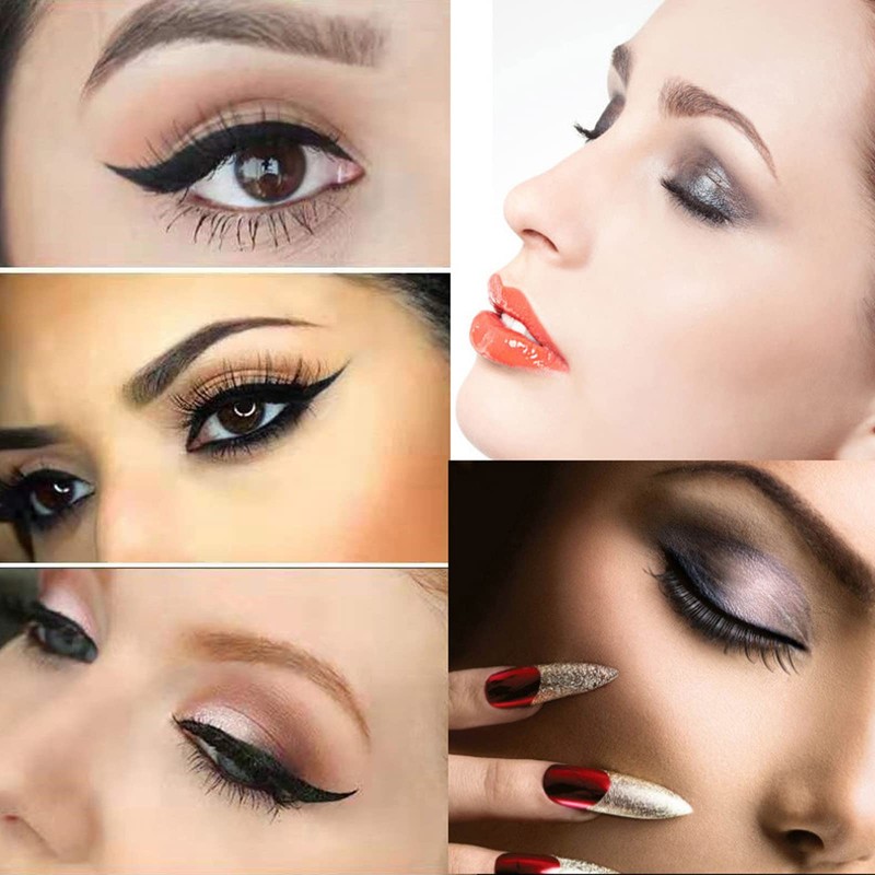 64 Pieces Eyeliner Stencil Eyeshadow Stencil Eyeliner Stencil Sticker &