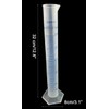 Winterworm® 250ml Transparent Plastic Graduated Cylinder for Laboratory Tests