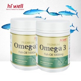 [Hiwell] Omega 3 Fish Oil 200 Softgels x2 / [하이웰] 오메가3 피쉬오일 200소프트젤 x2