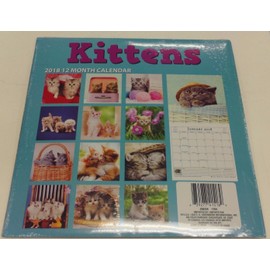 Prissy's High Society KITTENS 2018 CALENDAR 12 MONTH 12" X 12" CATS FELINE KITTY KITTIES