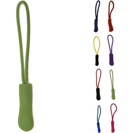 ROKEL Zipper Pulls, Zip Puller Replacement – 5 Pack Lime Green, Durable Zip Tags Cord Pulls for Backpacks, Luggage, Jackets, Suitcases & Bags – Easy Fix Zip Repair Extension (Lime Green, 5 Pack)