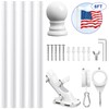 REERON Flag Pole Kit for House, 6 FT Stainless Steel