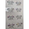 CraftbuddyUS 8pc 35X22mm AB CLEAR BUTTERFLY Rhinestone Self Adhesive Gems,
