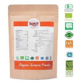SPICE FEST Organic Turmeric Powder, (7.0 Ounces) Ground Tumeric Root Powder, Healthy, Curcumin Rich, Non GMO, All Natural, Traditional Vietnamese Spice, USDA Certificate