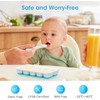 DOQAUS Ice Cube Tray with Lid and Bin, 4 Pack