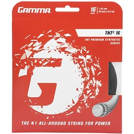Gamma TNT2 16G Tennis String, Black