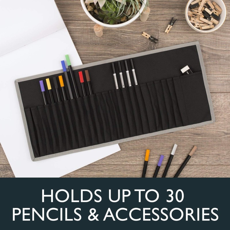 Derwent Academy Pencil Storage Wrap, Large, 2" x 3-1/2" x