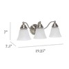 Simple Designs VT1023-BSN 19.25" Classic 3 Light Winding Metal and