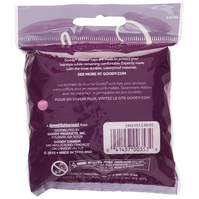 Goody Hair Styling Essentials Shower Cap, Large (Pack of 1)