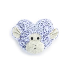 DEMDACO Heartful Hugs 10 x 8 Inch Soft Fluffy Polyester Soothing Weighted Huggable Plush Animal, Purple and Grey, Monkey