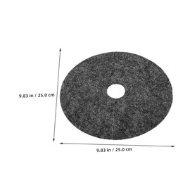 Outanaya 20pcs Nonwoven Mulch Ring: 25cm Round Tree Mulch Mat Weeds Barriers Protector for Landscape Gardening Tree - for Preventing Weeds Growth