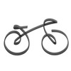 Minimalistic Bike Sculpture Metal Modern Wire Framed Style Bike Ornament